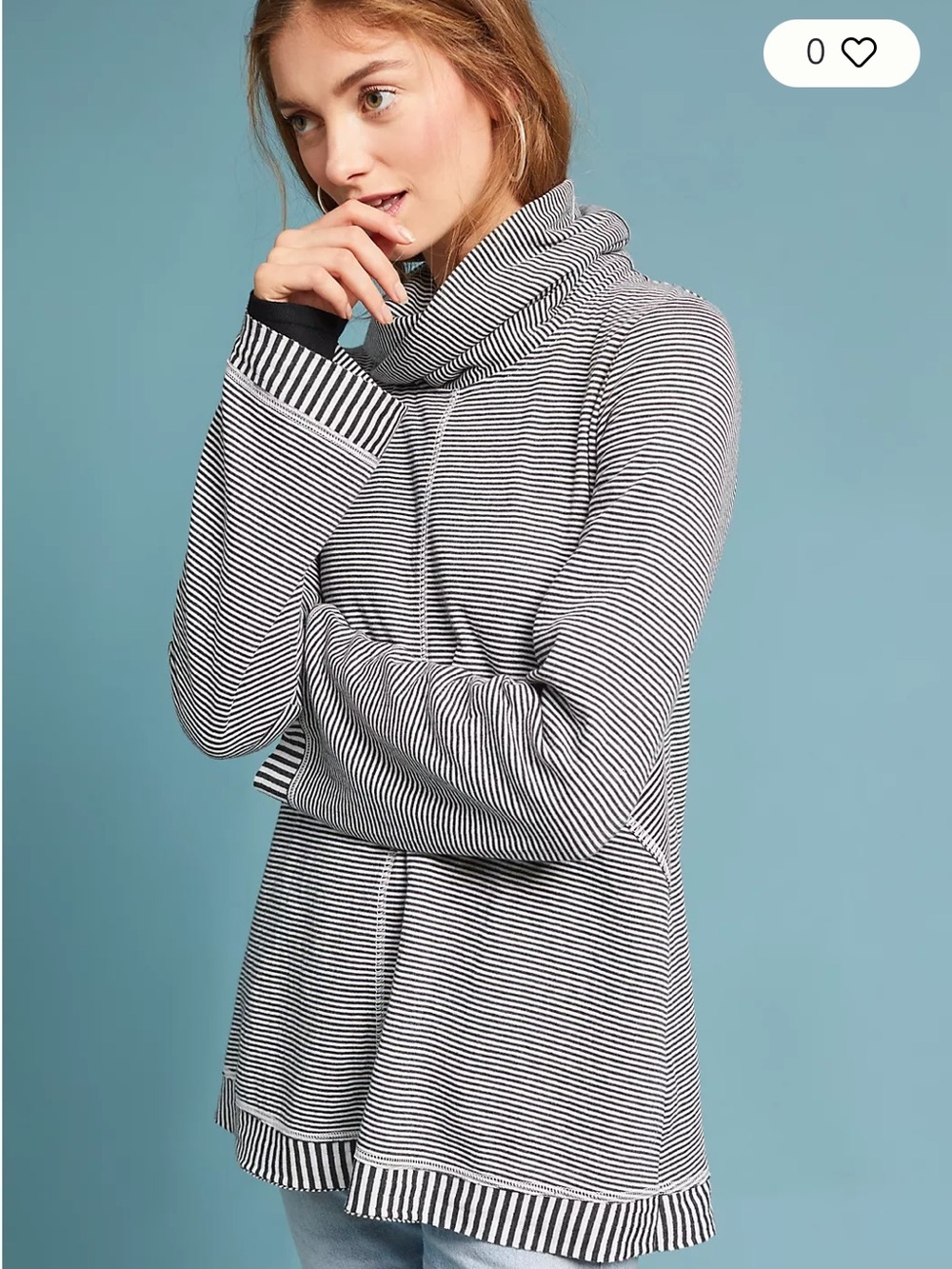 Maeve by Anthropologie Tal Cowl Neck Tunic